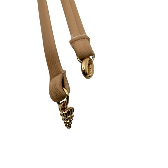 NWT VICTORIA’S SECRET NUDE CROCHET BIKINI BOTTOM WITH SEA SHELL CHARMS X-LARGE - Picture 2 of 7